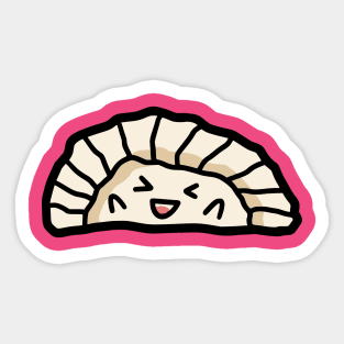 Excited Pierogi Kawaii Dumpling Sticker